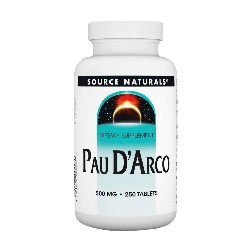 Кора мурашиного дерева Source Naturals Pau D'Arco, 500 мг, 250 таблеток